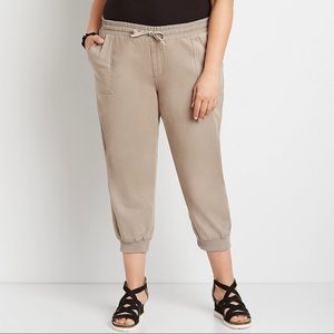 Maurices Tan Joggers-Like New, Size 14W